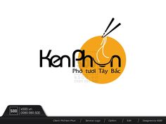 a logo for a thai restaurant called kenn pho tui tay bac