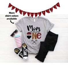 Mom of the Wild One Shirt - Birthday Shirts for Moms - Unisex Adult Shirts - Mom of the Birthday - L Red Tops As Father's Day Gift, Family Matching Red Tops For Birthday, Casual Red Shirt For Birthday, Red Tops With Graphic Print For Birthday, Red Graphic Print Tops For Birthday, Red Graphic Tee For Birthday, Red Crew Neck Top For Birthday, Fun Red Top As A Gift, Wild One Shirt