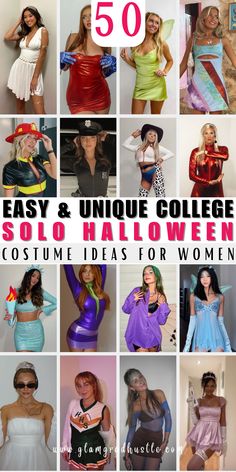 50 easy and unique college halloween costume ideas for women to wear in the fall or winter