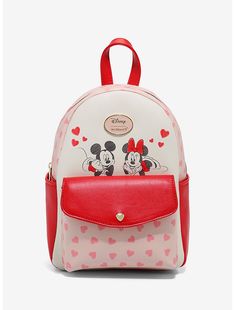 Her Universe Disney Mickey Mouse & Minnie Mouse Hearts Mini Backpack Disney Valentines, Backpack Free, Mickey Y Minnie, Her Universe, Mickey And Minnie, Mickey Minnie Mouse