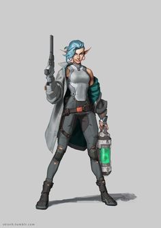 Sci Fi Elves, Scifi Elf, Sci Fi Elf, Sci Fi Character Art, Sci Fi Rpg, Space Fantasy, Cyberpunk Character, Cyberpunk Art, Space Opera