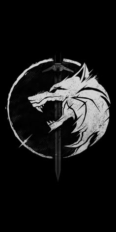 Witcher Tattoo, Dessin Game Of Thrones, Fenrir Tattoo, Witcher Wallpaper, Traditional Tattoo Designs, Witcher Art, Logo Design Art, Dark Phone Wallpapers, Wolf Tattoos