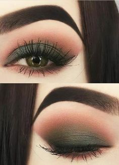 Make Up Diy, Makeup Looks For Green Eyes, Nails Green, Eye Makeup Steps, Makeup Tutorial Video, Beautiful Eye Makeup, Simple Eye Makeup, Makeup Tricks