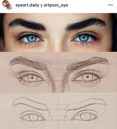 the eyes are drawn in different ways and each one has their own drawing skills on it