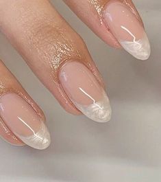 Unghie Sfumate, Pearl Nails, Soft Nails, Neutral Nails, Girls Nails, Bridal Nails, Prom Nails, Classy Nails