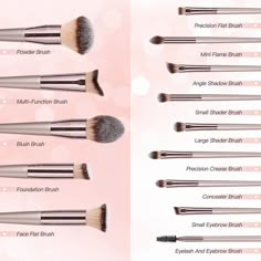 A Worth While Investment Brush Set: With 14-pcs, 5 pcs multipurpose makeup brushes and 9 pcs precise brushes. Including eye shadow brushes, powder brushes, concealer brush, blush brush, eyebrow brush. These eco-friendly brushes made with eco-friendly sustainable materials.Dense and fluffy Synthetic Fibers: More fluffy and softer than normal fibers. Professional brush shape can perfectly blend and apply the cream, powder and liquid. Soft, durable enough, shed-free, deposits less pigment that ensu Bamboo Makeup Brushes, Bamboo Makeup, Blush Eyeshadow, Makeup Pictorial, Makeup Order, Best Makeup Brushes, Makeup Brush Kit, Eye Makeup Brushes, Makeup Needs