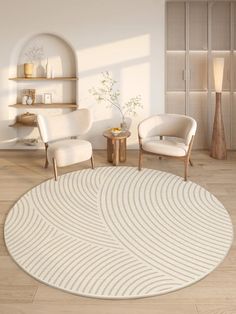 Material: Polyester Create a serene and inviting atmosphere with the Natural Harmony Round Rug. Featuring a soft cream base with elegant, curved line patterns, this round rug brings a sense of balance and calm to any room. Its gentle design and neutral tones make it a perfect fit for minimalist and bohemian spaces, adding warmth and a natural touch to your decor. Black Room Aesthetic, Dark Room Decor, Fairycore Room, Checkered Decor, Light Academia Room Decor, Bohemian Room Decor, Artsy Room Decor, Room Decor Grunge, Room Decor Dark