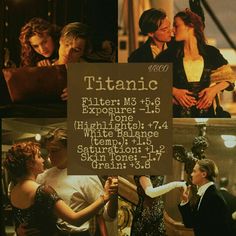 a group of people standing next to each other in front of a sign that says titanic