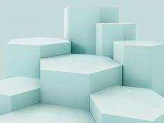 an abstract image of white cubes stacked on top of each other