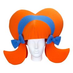 "Get this Awesome Headband & Bows Wig Today! This Headband & Bows Wig will definitely make you stand out at your next Party, Wedding, Corporate Event, Birthday, Quinceanera, or Halloween Party! Product Details: ✓Made in the USA ✓Handmade ✓High Quality Foam ✓One Size Fits Most ✓Customizable to your preferences \"This is where your party starts\". Give your next party a new life and rediscover your youth with Foam Party Hats. Foam Party Hats Guarantee At Foam Party Hats we believe our hats Wigs Party, Foam Wigs, Photobooth Props, Hair Color Orange, Foam Party, Wig Party, Sweet Sixteen Parties, Pink Wig, Wigs For Sale