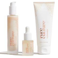 Pure Culture Beauty Custom Skincare Set - 3ct : Target Skin Analysis, Skin Goals, Moisturizing Serum, Daily Skin Care Routine, 4 People, Clean Skincare, Skincare Set, Uneven Skin Tone, Health Lifestyle