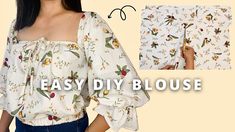 the easy diy blouse sewing pattern