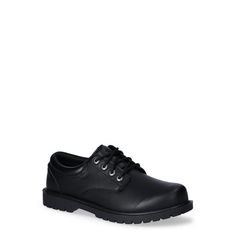 Comfortable and versatile, these 0xford Shoes from TredSafe feature an anti-fatique and anti-microbial footbed.Highlighted bya classic lace-up closure for a secure fit, these shoes are perfect for special occasions or everyday wear. Size: 10.  Color: Black.  Gender: male.  Age Group: adult. Mens Slip On Shoes, Slip Resistant Shoes, Comfortable Walking Shoes, Casual Dress Shoes, Oxford Dress Shoes, Oxford Shoes Men, Work Boots Men, Mens Oxfords, Slip On Sneakers