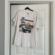 Ford License Product - Ford Bronco Graphic Tee Never Worn Ford Bronco, Graphic Tees, Ford, Womens Tops, Outfit Inspo, Tops & Tees, White, Women Shopping, Color