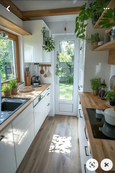 the kitchen is clean and ready to be used as a place for cooking or eating