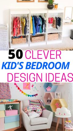 the top 50 clever kid's bedroom design ideas for small spaces and rooms with lots of storage