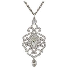 18 Karat White Gold and Platinum Diamond Filigree Pendant Fine Jewelry An enchanting and elegant look. This pendant necklace presenting you with a filigree design, layered with glistening diamonds. Polished to a brilliant shine. Gold Purity: 18 Karat Gold Type: White Gold Stone Name: NA Diamond Weight: NA Size: NA Item Style: Diamond Filigree Pendant Keywords: Pendant, Filigree Pendant, Diamond Pendant, Filigree Diamond Pendant, Gold Pendant, Gold Diamond Pendant, 18 Karat Gold Diamond Pendant, White Gold Pendant" Pendant Diamond, Filigree Pendant, Filigree Design, Gold Stone, Art Deco Diamond, Pendant Gold, Elegant Necklaces, Diamond Pendant, Diamond White