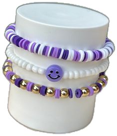 Cute Purple Friendship Bracelets With Letter Beads, Adjustable Purple Stretch Bracelet For Friendship, Playful Purple Friendship Bracelets, Fun Purple Bracelets For Friendship, Cute Adjustable Purple Friendship Bracelets, Trendy Purple Stretch Bracelet With Letter Beads, Adjustable Purple Fun Bracelets, Playful Purple Friendship Bracelets With Round Beads, Purple Bracelets