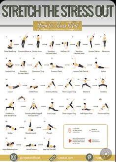 an exercise poster with the instructions for stretching