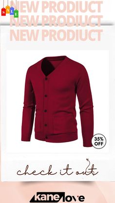 Men Casual V-neck Long-sleeved Solid Color Knitted Cardigan Casual Solid V-neck Sweater For Winter, Casual Solid Color V-neck Sweater For Winter, V-neck Sweater With Pockets For Winter, Casual Solid V-neck Winter Sweater, Casual V-neck Sweater With Pockets, Solid V-neck Cardigan For Winter, V-neck Knit Sweater With Pockets, Casual V-neck Solid Color Sweater Coat, Cotton Knitted V-neck Cardigan