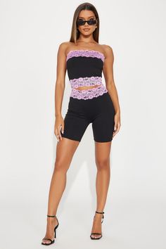 Available In Black/Pink. Short Set Lace rim Tube Top Biker Shorts Elastic Waistband Stretch Inseam: 6 1/2" Self: 85% Nylon 15% Spandex Contrast: 95% Polyester 5% Spandex Imported | Always Sweet Biker Short Set in Black/Pink size Large by Fashion Nova Spring Stretch Elastane Biker Shorts, Pink Fitted Biker Shorts For Workout, Pink Elastane Bottoms For Night Out, Pink Fitted Sporty Biker Shorts, Fitted Pink Biker Shorts For Spring, Spring Pink Fitted Biker Shorts, Sporty Fitted Pink Biker Shorts, Pink Elastane Shorts For Spring, Pink Workout Shorts In Elastane