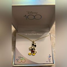 Disney 100 Mickey Mouse Necklace Brand New 14k Gold Flash Plated Letter K Necklace, Mouse Necklace, Mickey Mouse Necklace, Disney Necklace, Mickey Love, Plastic Letters, Disney 100, Princess Necklace, Silver Jewelry Necklace