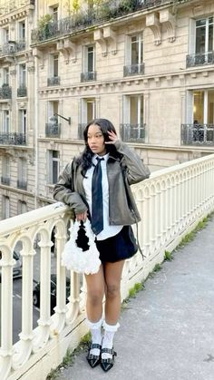 Outfits With Skirts For Fall, Aesthetic Pictures Of Outfits, Streetwear Fashion Women Fall 2024, Black Women Mini Skirt Outfit, Tie Outfit Black Women, Ways To Style A Black Skirt, Polo Vest Outfit Women, Button Shirt With Skirt, Shoes That Go With Skirts