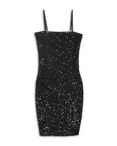 KatieJnyc Girls' Maddy Sequin Dress - Big Kid Party Like A Rockstar, Glitter Dress Short, Dress Designs For Girls, Cocktail Dress Classy, Like A Rockstar, Black Sparkly Dress, Pink Dress Short, Dress Design Drawing, Kids Watercolor