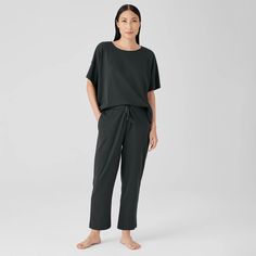 The relaxed lines of our slouchy pant. Ideal for lounging or sleeping, in soft organic cotton. Designed with versatility in mind—pair with one of our matching tops or mix and match. Slouchy Pants, Pajama Pant, Sleep Pants, Sleepwear & Loungewear, G Star Raw, Matching Top, Eileen Fisher, Drawstring Waist, Harem Pants