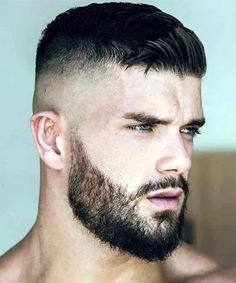 Attractive men faded haircut ideas | Trendy hairstyle ideas Mens Buzzed Hairstyles With Beard, Military Cut Hair Men Short Hairstyles, Haircuts For Balding Men, Balding Mens Hairstyles, High And Tight Haircut, Military Haircut, Mens Fade, Men Haircut Styles