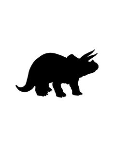 an animal silhouetted on a white background in the shape of a triloon