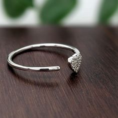 A stackable open heart band in 14k white gold that can sit with your ring perfectly, or be worn on its own! Heart Band, Open Heart, Bezel Setting, Prong Setting, Natural Diamonds, Gold Metal, Platinum, 18k Gold, Diamonds