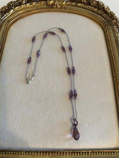 Beautiful Purple Swarovski Crystal Necklace Jewelry 2000s, Antique Things, Funky Jewellery, Jewellery Diy, Jewelry Wardrobe, Nice Jewelry, Jewelry Lockets, Purple Jewelry, Purple Necklace