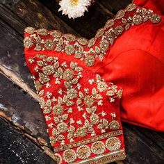 Latest Silk Saree Blouse Designs, Instagram Elements, Red Blouse Design, Traditional Blouse Designs, Cutwork Blouse Designs, Blouse Back Neck Designs