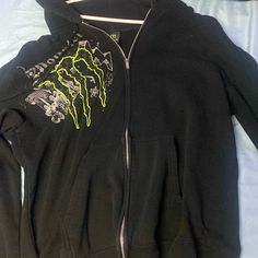 Reposhing This Item I Purchased From @Pollo_frito56. Loved It, But Ready To Rotate For Something New. Questions? Leave A Comment Below! Monster Energy Clothing, Cozy Rainy Day Outfit, Monster Drink, Affliction Clothing, Monster Hoodie, Trashy Outfits, Zipup Hoodie, Sweaters Vintage, Casual Goth