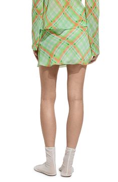 Show off your stems in this straight skirt updated with lively allover checks. Elastic waist Lined 100% polyester Machine wash, line dry Imported Summer Plaid Pleated Skort, Summer Pleated Plaid Skort, Plaid Pleated Skort For Summer, Plaid Mini Skirt For Spring, Plaid Pleated Mini Skirt For Spring, Summer Plaid Mini Skort, Chic Plaid Mini Skirt For Summer, Plaid Short Skirt For Spring, Plaid Mini Skort For Spring