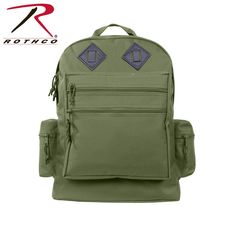 Rothco Deluxe Day Pack Durable Tactical Backpack For Outdoor Activities, Durable Hiking Backpack, Durable Functional Backpack For Camping, Practical Hiking Backpack With Functional Pockets, Nylon Backpack With Multiple Pockets For Outdoor, Nylon Backpack With Multiple Pockets For Outdoor Activities, Camping Backpack With Functional Pockets, Durable Camping Backpack With Functional Pockets, Durable Backpack For Outdoor Activities