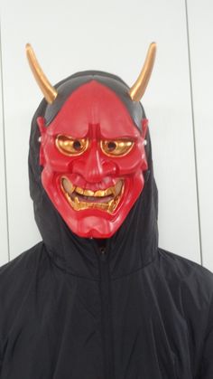 "This is a listing for a Hannya mask made of resin. Great prop for pranks and Halloween. Buyer will receive the item as shown in the photos. The color of the item may differ from the those in the photos due to the resolution of your monitor. Dimensions: 9.5\" x 6.5\" Weight: 477 gm Condition: Good Shipping Policy: Purchased item will be shipped the next business day after receipt of payment. It'll take up to 14 days to reach buyer's destination. Return Policy: We will provide full refund if the Demon Halloween Costume, Japanese Noh Mask, Mk Ultra, Hannya Mask, Noh Mask, Grapes Of Wrath, Samurai Warrior, Photo Mask, Costume Cosplay