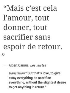 Sacrifice Aesthetic, Camus Quotes, Albert Camus