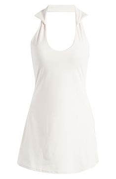 A versatile design keeps you moving freely on or off the pickleball court in this active dress made with twisted straps. 23" center front length (size Medium ) 3" inseam;10" inseam (size Medium) Scoop neck Sleeveless 82% polyester, 18% spandex Machine wash, tumble dry Imported Casual Activewear With Built-in Bra And Halter Neck, Summer Yoga Activewear With Spaghetti Straps, Summer Racerback Tennis Dress For Gym, Racerback Tennis Dress For Summer Gym, Summer Athleisure Activewear With Spaghetti Straps, Sleeveless Summer Tennis Dress For Fitness, Summer Sleeveless Tennis Dress For Yoga, Summer Solid Halter Neck Activewear, Solid Halter Neck Activewear For Summer