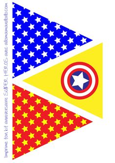 the captain america flag has stars on it