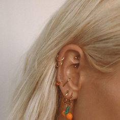 Karissa Sparke on Instagram: "Peachy keen for this weeks #SUNDAYSTACKS 🍑" Peachy Keen, Beautiful Jewelry, Piercings, Hoop Earrings, Drop Earrings, On Instagram, Instagram