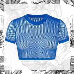 Skims Perforated Seamless Cropped T-Shirt In Cobalt Size S Nwt! Fits True To Size Cropped T-Shirt W/ Seamless Construction Comfortable Ribbed Neckline Arm Opening & Underband Cropped Fit Designed In An Open Design Perforated Fabric 92% Polymade / 8% Elastane Level Up Your Sporty Looks In This Sexy Cropped T-Shirt. Designed With A Stretchy, Open-Knit Fabric. Features A Soft Ribbed Neckline, Underband, And Arm Opening. Pair With Perforated Seamless Short Or Legging To Make A Statement. Cream Crop Top, Lavender Tops, Velvet Corset, Sporty Looks, Neon Outfits, Cotton Crop Top, Scoop Neck Top, Open Design, Bralette Tops