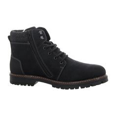 Rieker HWK Men's Boots, Black Rieker HWK Men's Boots Upgrade your style with these durable and stylish Rieker HWK Men's Boots in classic black. Perfect for the autumn/winter season, these boots feature a comfortable 3cm heel, normal shoe width, and secure lace-up closure. Crafted from high-quality synthetic leather with a soft textile lining, they are designed to last. The TR sole provides excellent traction, making them ideal for everyday wear. Keep them looking sharp by gently removing dust and dirt with a soft shoe brush or a lint-free, slightly damp cloth. Black Boots Men, Shoe Brushes, Soft Shoes, Soft Textiles, Men's Boots, Boots Black, Synthetic Leather, Fall And Winter, Winter Season