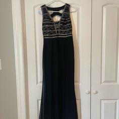 Gorgeous Dress! Sequin Detail. Brand New Condition. Black Lined Maxi Dress, Elegant Lined Black Maxi Dress, Elegant Black Lined Maxi Dress, Black Lined Maxi Dress For Evening, Black Lined Evening Dress, Black Lined Dresses For Prom, Formal Black Lined Maxi Dress, Lined Black Dress For Prom, Black Lined Dress For Prom