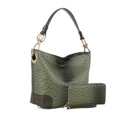 Crafted from high-quality vegan leather and lined with premium fabric, this purse features luxurious gold-tone embellishments and sturdy metal feet to maintain an upright position. The zip-top closure ensures secure storage, making it both stylish and practical. Hobo Wallet, Leather Hobo Handbags, Designer Leather Handbags, Crossbody Handbags, Wristlet Wallet, Hobo Handbags, Leather Hobo, Bag For Women, Bag Set