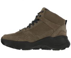 Wrap your feet in superior comfort and complete protection with our new hiking boot, Hi Country-Y for men. Rough terrain is no match against our supportive, durable and lightweight components.

Almond features a suede genuine leather.

Cast Iron and Turbinado Chile features a combination of breathable, water-resistant nylon and genuine leather;

Medicare Approved: This style has met the standards set by Medicare. Please see your doctor for details and qualifications.
Heel Height: 1.25" Waterproof Suede Lace-up Hiking Boots, Suede Lace-up Work Boots For Hiking, Rugged Suede Hiking Boots With Reinforced Toe, Suede Work Boots With Reinforced Toe For Outdoor Activities, Suede Work Boots With Reinforced Toe For Walking, Suede Boots With Vibram Sole For Outdoor Activities, Waterproof High-top Suede Hiking Boots, Sporty Brown Suede Hiking Boots, Suede Low-top Hiking Boots With Vibram Sole