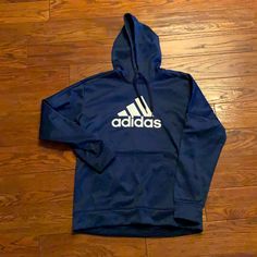 Large Men’s Hooded Sweatshirt. New Without Tags. Adidas Casual Hoodie For Sports Season, Blue Hooded Hoodie For Sports Season, Adidas Blue Hoodie For Fall, Adidas Blue Sweatshirt For Winter, Adidas Fleece Hoodie For Sports, Blue Adidas Hoodie For Winter, Blue Moisture-wicking Sweatshirt For Fall, Blue Moisture-wicking Hoodie For Fall, Adidas Moisture-wicking Hoodie For Fall