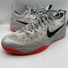 Nike Mens Zoom Crusader 642855-003 Gray Basketball Shoes Sneakers Size 13 US  | eBay Nike Lace-up Tennis Sneakers, Low-top Running Shoes With Rubber Sole For Tennis, Low-top Training Sneakers With Perforated Toe Box, Nike Low-top Running Shoes For Tennis, Nike Lace-up Basketball Shoes For Casual Wear, Basketball Game, Athletic Shoe, Nike Mens, The Gray