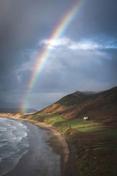 From storm-darkened skies to vibrant rainbows, these pictures are a photographer’s dream. Witness nature’s power to create awe-inspiring weather phenomena. Save this pin and let these images inspire your next photo session! Rhossili Bay, Magical Rainbow, Rainbow Sky, Beach Images